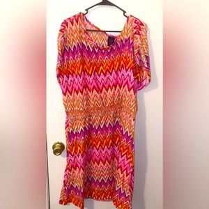 Faded glory summer dress and can be used as a swimsuit cover up. Worn only once.